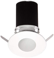 WAC Lighting HR-2LED-T409N-35WT Tesla - LED 2-Inch Adjustable 30-Degree to 45-Degree Round Trim with 26-Degree Beam Angle, Cool Light 3500K