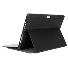 Load image into Gallery viewer, Targus Folio Wrap + Stand for Microsoft Surface Pro (2017) and Surface Pro 4 with Hands Free Kickstand, Military Grade Drop-Safe Protection, Stylus Holder, Secure Closure, Black (THZ680GL)
