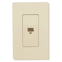 Load image into Gallery viewer, Lutron CA-PJH-IV Claro Decorator Phone Jack Insert - Ivory (Clamshell Packaging)
