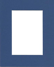 Load image into Gallery viewer, Pack of (5) 24x36 Acid Free White Core Picture Mats Cut for 20x30 Pictures in Royal Blue
