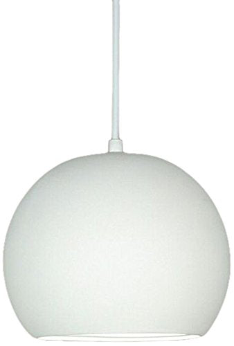 A19 Bonaire Pendant, 9.5-Inch Width by 7.25-Inch Height, Bisque