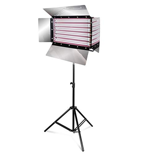 LimoStudio Photo Video Studio Lighting 550W Digital Light Fluroescent 2-Bank Barndoor Light Panel, AGG976