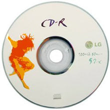 Load image into Gallery viewer, 50pcs LG CD-R 52x 700MB 80Min Logo printed Top Premium Quality

