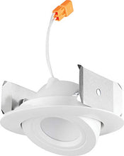 Load image into Gallery viewer, Juno 4RLA 30K WFL WH Basics Series G2 06LM 90 CRI 120 FRPC 4in. Round Adjustable Retrofit Trim Downlight, Wide, 3000K-White
