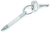 Troika Micro Construction Pen & Stylus Key Ring, Silver (KYP25SI)