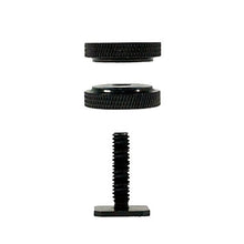 Load image into Gallery viewer, LimoStudio [4 PCS] Mini Double Screw Nut Camera Shoe Mount Adapter for Flash Bracket, Photography Mounting Hardware, Black Cleaning Cloth Included, AGG2333
