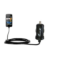 Mini 10W Car / Auto DC Charger designed for the HTC Desire 500 with Gomadic Brand Power Sleep technology - Designed to last with TipExchange Technology