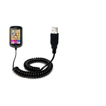 Load image into Gallery viewer, Gomadic USB Charging Data Coiled Cable Designed for The Mio Cyclo 500/505 / HC Will Charge and Data sync with one Unique TipExchange Enabled Cable
