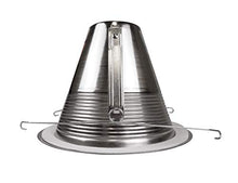 Load image into Gallery viewer, Nicor Lighting 6 Inch Nickel Airtight Cone Baffle Trim, Fits 6 Inch Housings (17550 Ank)
