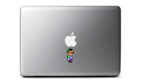 Retro Classic Luigi (Looking Up) 8 Bit Decal for MacBook, iPad Mini, iPhone 5S, Samsung Galaxy S3 S4, Nexus, HTC One, Nokia Lumia, Blackberry