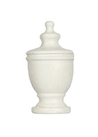 Urbanest Deluxe Urn Lamp Finial, Distressed White, 1-7/8-inch Tall