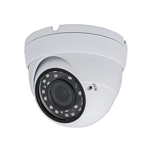 Evertech High Resolution 1080p CCTV Surveillance Wide Angle Weatherproof Outdoor Indoor Security Camera Night Vison with 114ft IR Distance Metal Housing