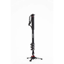 Load image into Gallery viewer, Manfrotto Video Monopod XPRO+, 4-Section Aluminium Camera and Video Support Rod with Fluid Base, Photography Accessories for Content Creation, Video, Vlogging
