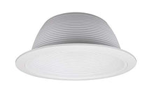 Load image into Gallery viewer, Nicor Lighting 6 Inch White Recessed Baffle Trim, Fits 6 Inch Housings (17511)
