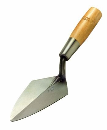 Kraft Tool RO50W W. Rose Brick Weight Large Tang Pointing Specialty Trowel with Wood Handle, 7-Inch