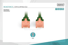 Load image into Gallery viewer, DIGITUS CAT 6 U-UTP Patch Cable, 3m, Network LAN DSL Ethernet Cable, LSZH, Copper, AWG 26/7, Green
