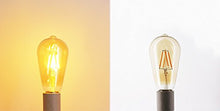 Load image into Gallery viewer, Bulbright LED Vintage Edison Bulb ST64, Amber Gilded Glass, 4W LED Filament Bulb, E26 Base, Clear Warm White 2700K, 40W Equivalent, 110-120VAC, Dimmable (Pack of 6, 4 Watt)
