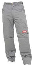 Load image into Gallery viewer, Burson Work Pants with Built-in Removable Super Cushion Knee Pads 36x32 Grey
