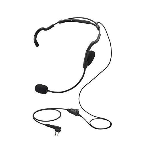 Bommeow BHDH01-M1A Ultra Light Single Ear Muff Headset for 2 PIN Motorola CP200 MOTOTRBO CP200D Radio