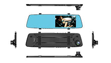 Load image into Gallery viewer, XISEDO Rear View Mirror Camera, Dash Cam, 4.3 Inch High-brightness LED Display Full HD 1080P Dual Lens Car Front Camera, 140 Wide Angle DVR Supports Night Vision, G-Sensor, Loop Recording, Parking Mo
