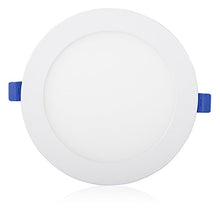 Load image into Gallery viewer, Maxxima 6 in. Dimmable Slim Round LED Downlight, Flat Panel Light Fixture, Recessed Retrofit, 1050 Lumens, Neutral White 4000K, 14 Watt, Junction Box Included
