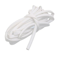 Aexit 5mm Inner Transmission Diameter 4M Length PVC Organize Tube Sleeve Torx Cable Marker White
