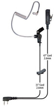 Load image into Gallery viewer, Klein Electronics DIRECTOR-K1 Director Two-wire Surveillance Earpiece for Kenwood Radios, TRUE noise reduction microphone with Side-bar PTT &amp; steel clothing clip
