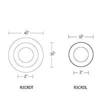 Load image into Gallery viewer, WAC Lighting R3CRDL-WT Oculux Architectural 3.5&quot; LED Round Open Reflector Invisible Trim, White
