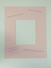 Load image into Gallery viewer, 18x24 Pink Signature And Autograph Picture Mat For 11x14 Picture. Breast Cancer Awareness
