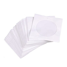 Load image into Gallery viewer, Awakingdemi DVD Paper Sleeves,Mini 95Pcs Protective White Paper CD DVD Disc Storage Bag Envelopes Flap
