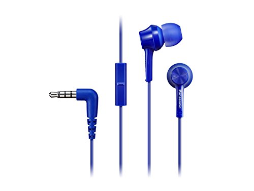 Panasonic RP-TCM115-A Canal Type in-Ear Headphones RPTCM115 Blue