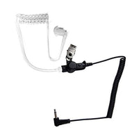 yan 3.5mm Listen Only Earpiece with Coiled Acoustic Tube for Radio Speaker Mic