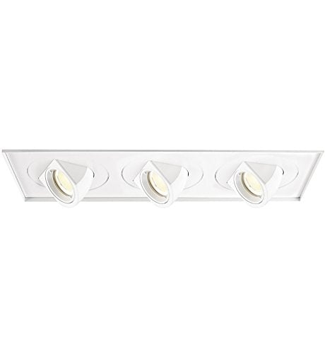 WAC Lighting MT-5LD325TL-F930WT Invisible Trim for 3 Light Tesla LED Multiple Spot, Flood, 3000K, 90 Circuit