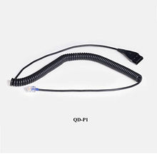 Load image into Gallery viewer, Rj9 Quick Disconnect Cord Connect Ovis Link Headset With Avaya, Nec, Nortel, Poly Com Vvx Phones And S
