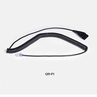 Rj9 Quick Disconnect Cord Connect Ovis Link Headset With Avaya, Nec, Nortel, Poly Com Vvx Phones And S