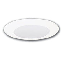 Halo Recessed 270PS 6-Inch Showerlight Trim with Frosted Albalite Lens and Reflector, White