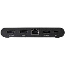Load image into Gallery viewer, StarTech.com USB C Dock - 4K Dual Monitor HDMI Display - Mini Laptop Docking Station - 100W Power Delivery Passthrough - GbE, 2-Port USB-A Hub - USB Type-C Multiport Adapter - 3.3&#39; Cable (DK30C2HAGPD)
