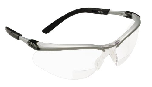 3M Reader's Safety Glasses,+1.5 Diopter, Clear Lens Bifocal lens