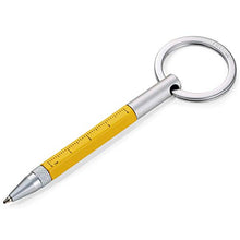 Load image into Gallery viewer, Troika Micro Construction Pen &amp; Stylus Key Ring, Yellow (KYP25YE)
