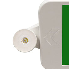 Load image into Gallery viewer, LFI Lights - UL Certified - Hardwired Green Compact Combo Exit Sign Emergency Light - COMBOJRGWBB
