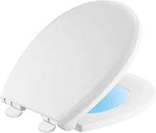 Load image into Gallery viewer, Delta Faucet 803902-N-WH Sanborne Round Nightlight Toilet Seat with Slow Close and Quick-Release, White
