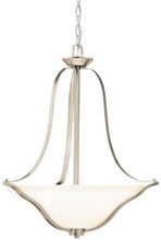 Load image into Gallery viewer, Kichler 3384NI, Langford Large Bowl Pendant, 3 Light, 300 Total Watts, Brushed Nickel
