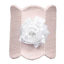 Load image into Gallery viewer, Jubilee Collection Pink Double Scalloped Nightlight with White Ribbon Rose Magnet
