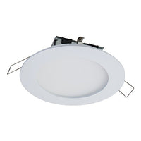 HALO SMD4R6930WHDM SMD-Dm Lens Round Integrated Led Surface Mount Recessed Downlight Trim, 3000K Soft (No Can Needed), 4.85 In, White