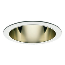 Load image into Gallery viewer, Halo Recessed 404RG 6-Inch Socket Supporting Trim with Residential Gold Reflector, White
