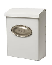 Load image into Gallery viewer, Gibraltar Mailboxes Designer Locking Medium Capacity Galvanized Steel White, Wall-Mount Mailbox, DVKW0000
