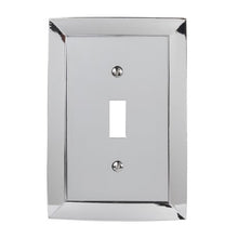 Load image into Gallery viewer, Amerelle Studio Single Toggle Cast Metal Wallplate in Polished Chrome
