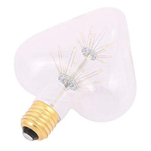 Load image into Gallery viewer, Aexit Peach Heart Lighting fixtures and controls Shape LED Vintage Filament Light Bulb AC 220-240V E27 2200K Yellow
