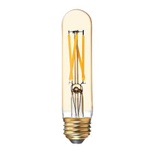 Load image into Gallery viewer, GE Vintage Style LED Tube Light Bulb, 5.5 Watts (40 Watt Equivalent) Warm Candle Light, Amber Glass, Medium Base, Dimmable (1 Pack)
