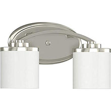 Load image into Gallery viewer, Monument 2479593 Dual Lamp Brushed Nickel Vanity Fixture
